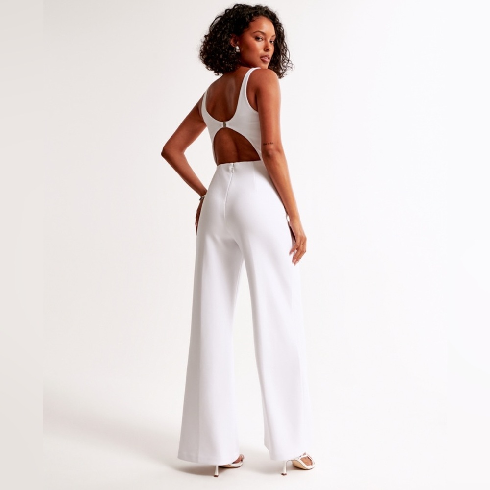 NWT Abercrombie and Fitch Slash Clasp-Back Jumpsuit